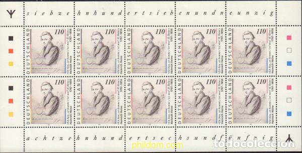 Sellos: 146681 MNH ALEMANIA FEDERAL 1997 200 ANIVERSARIO DEL NACIMIENTO DE HEINRICH HEINE