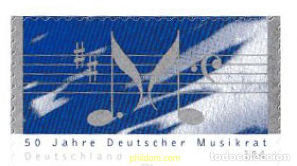 Sellos: 146806 MNH ALEMANIA FEDERAL 2004 50 ANIVERSARIO DEL DEUTSCHER MUSIKRAT