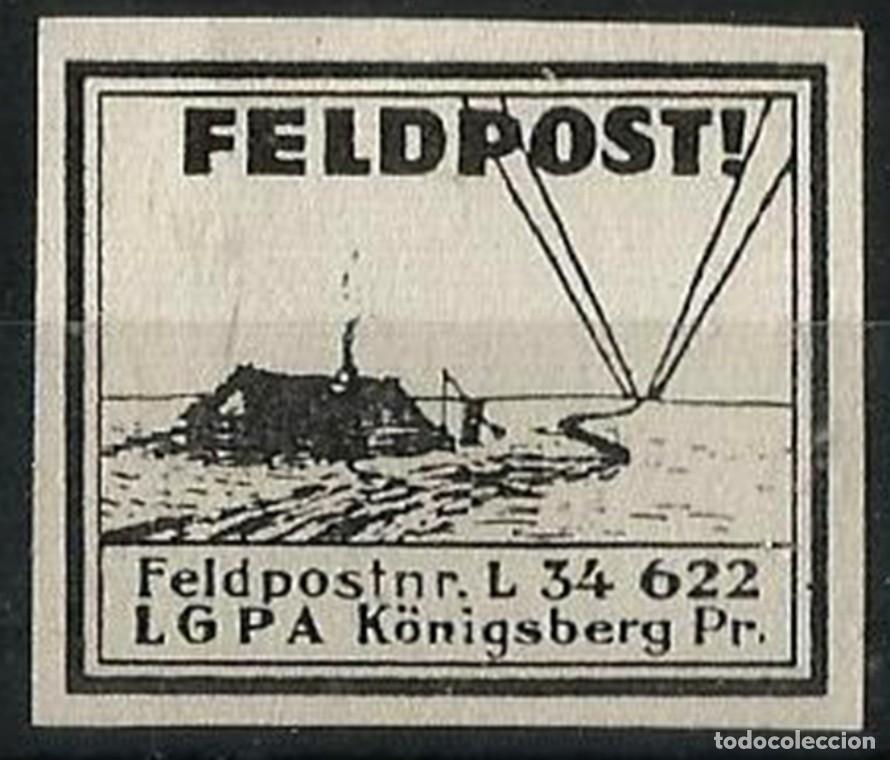 Sellos: FELDPOST LUFTWAFFE LGPA KONISBERG L 34 622 1945 - III REICH - RARISIMO