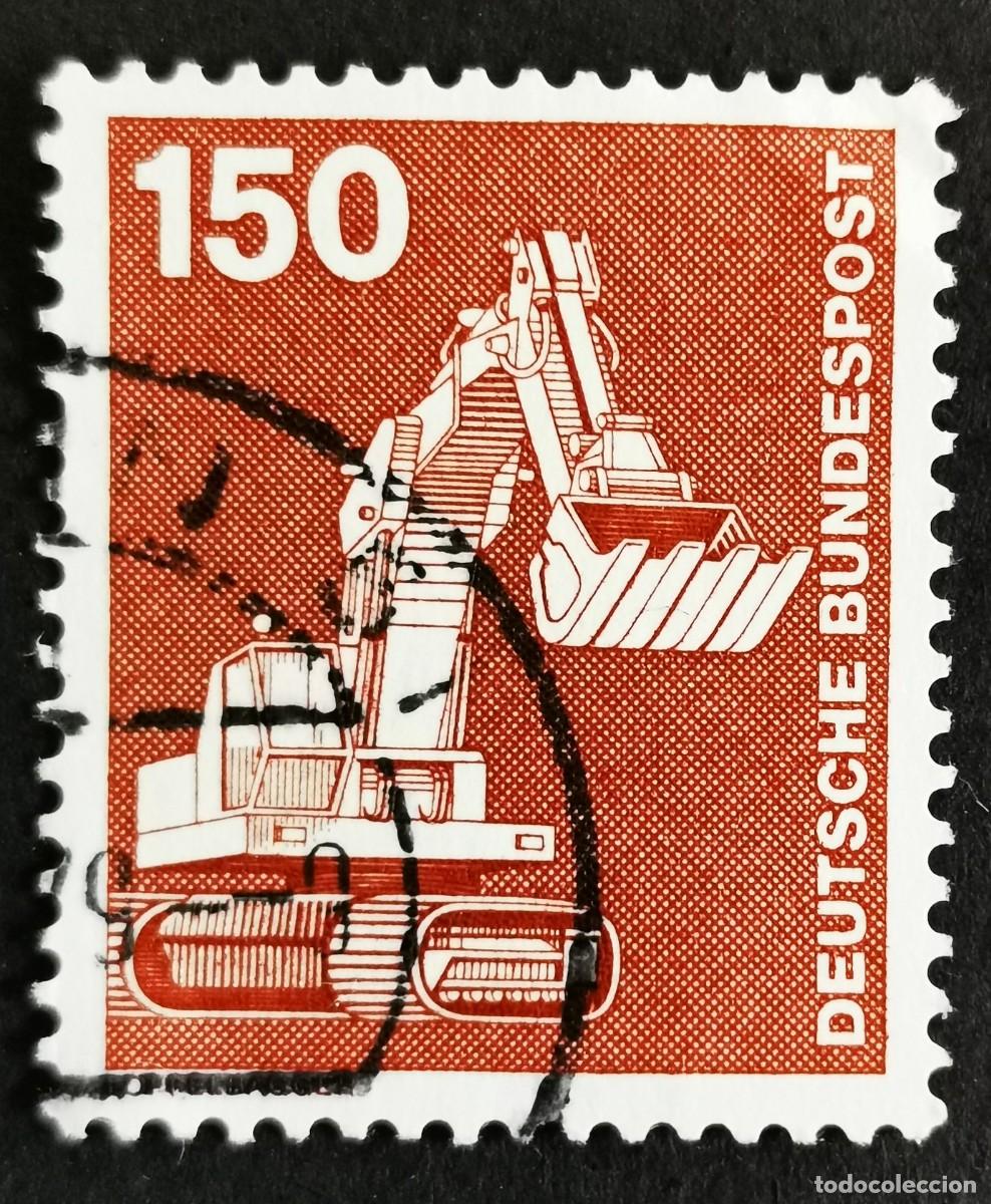 Sellos: Sello Alemania R. Federal 1979, industria tecnolog&iacute;a: Excavador, 150 Pf. Michel: DE 992