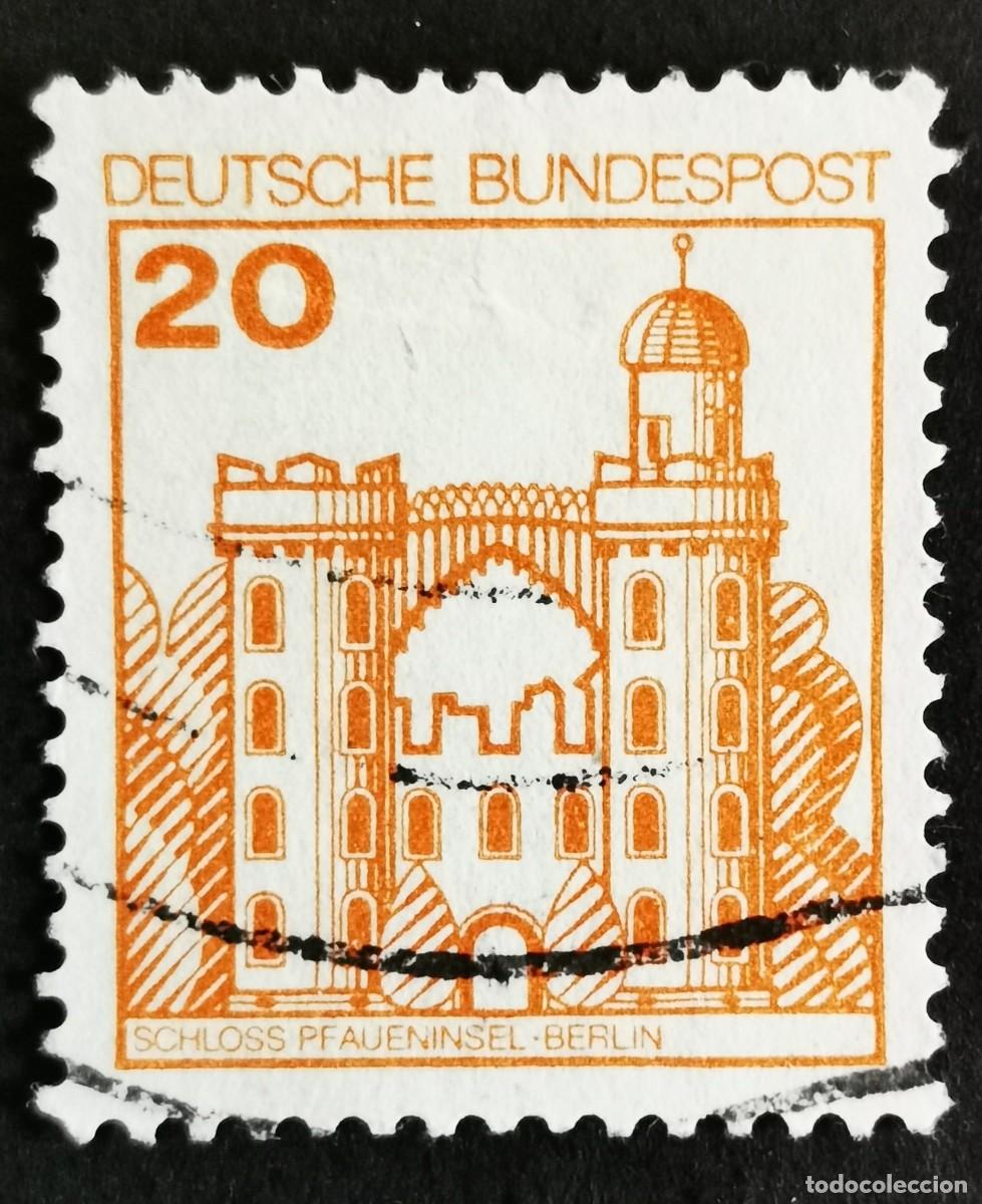 Sellos: Sello Alemania R. Federal 1979, Fortalezas castillos: Castillo de Pfaueninsel, 20 Pf. Michel: DE 995