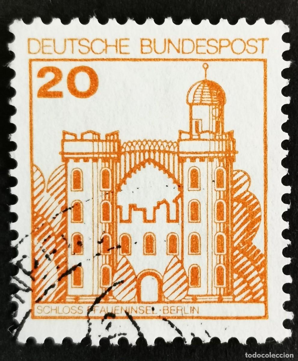 Sellos: Sello Alemania R. Federal 1979, Fortalezas castillos: Castillo de Pfaueninsel, 20 Pf. Michel: DE 995