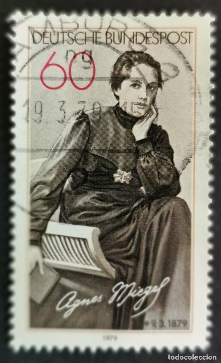 Sellos: Sello Alemania R. Federal 1979, Agnes Miegel, 60 Pf. Michel: DE 1001