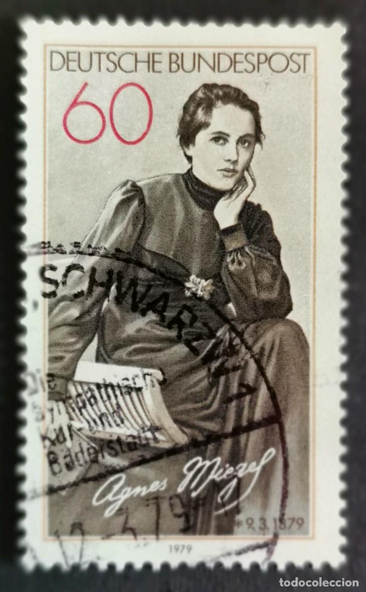 Sellos: Sello Alemania R. Federal 1979, Agnes Miegel, 60 Pf. Michel: DE 1001