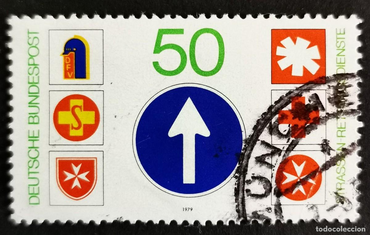 Sellos: Sello Alemania R. Federal 1979, Emblemas de los servicios de rescate, 50 Pf. Michel: DE 1004
