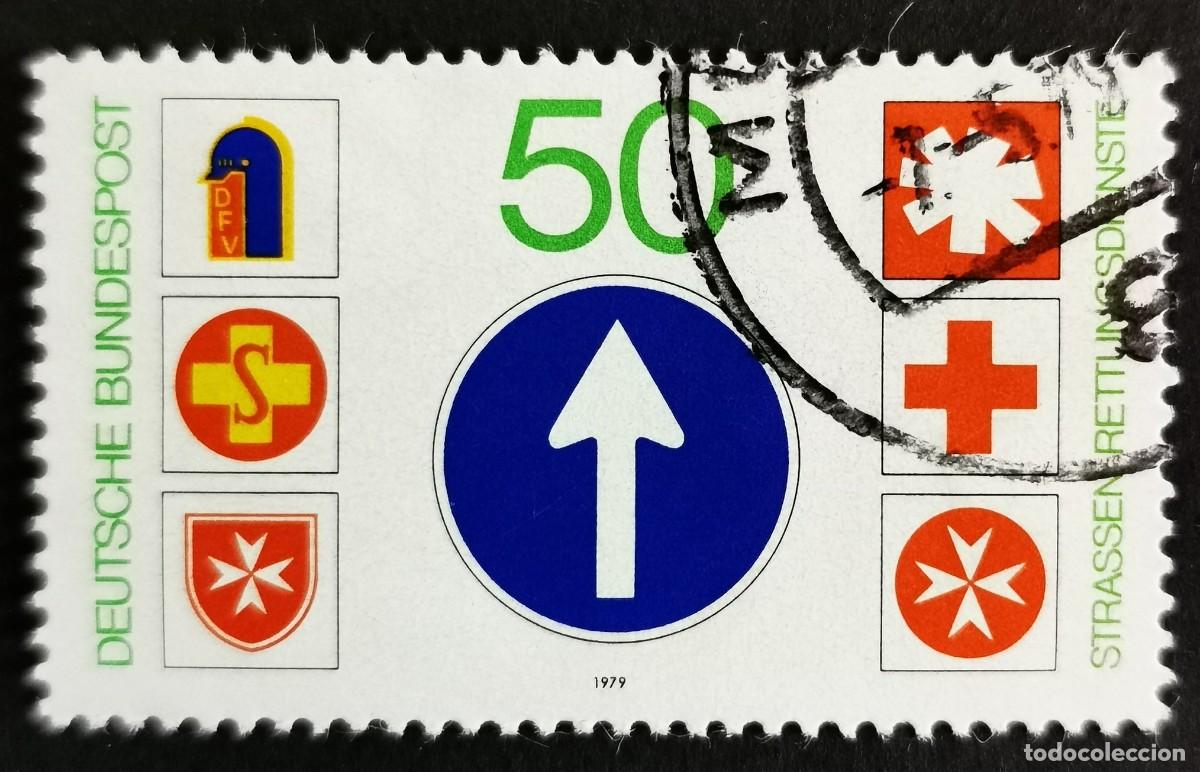 Sellos: Sello Alemania R. Federal 1979, Emblemas de los servicios de rescate, 50 Pf. Michel: DE 1004