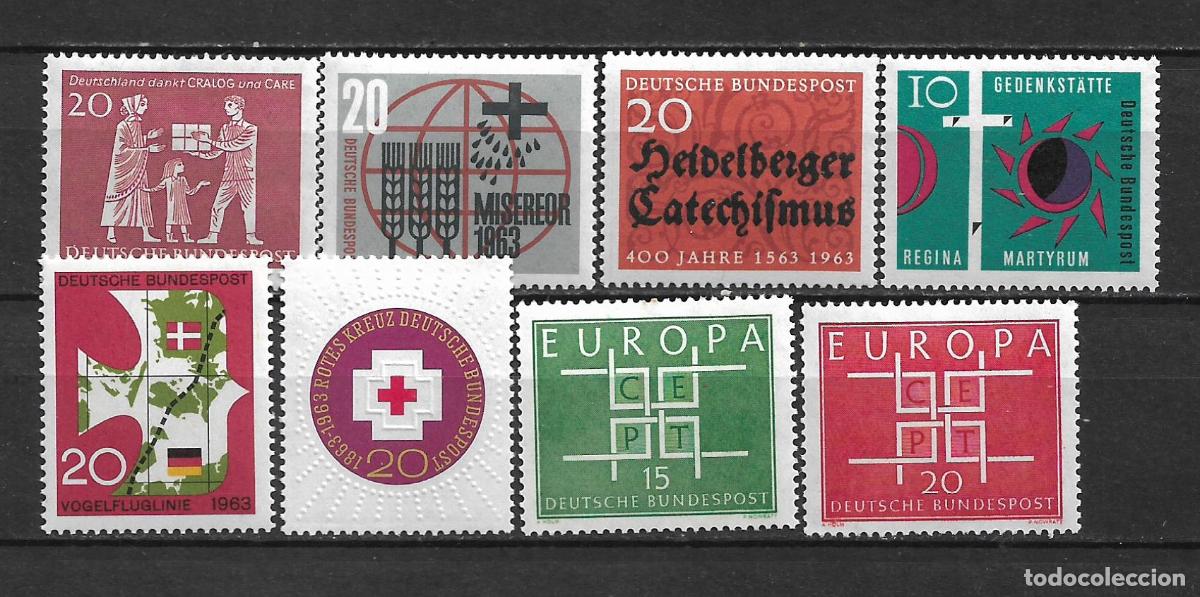 Sellos: alemania 1963 series completas ** mnh -23/9