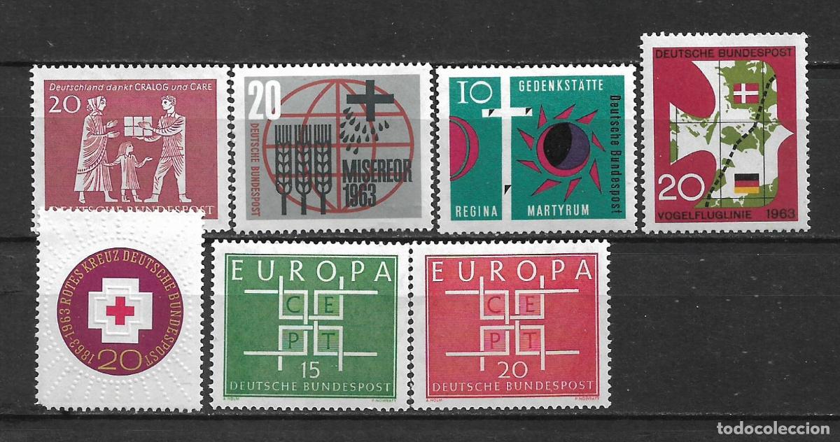 Sellos: alemania 1963 series completas ** mnh -23/9