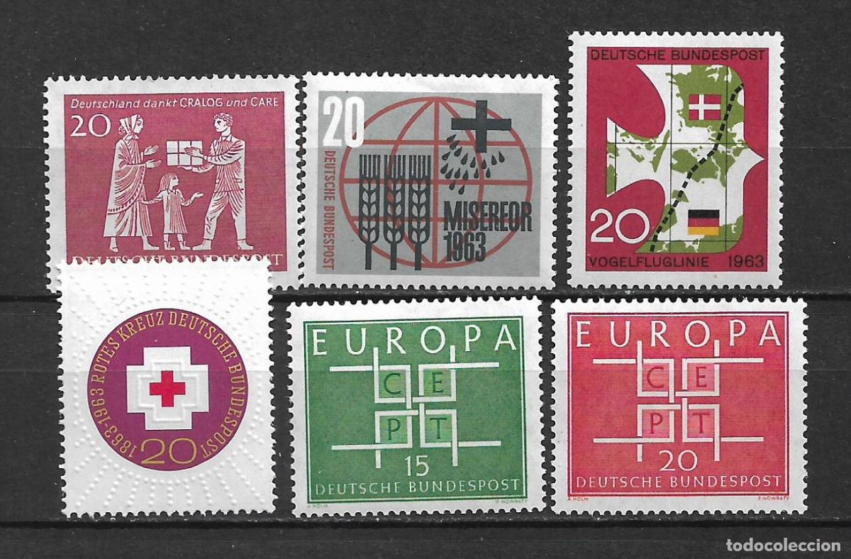 Sellos: alemania 1963 series completas ** mnh -23/9