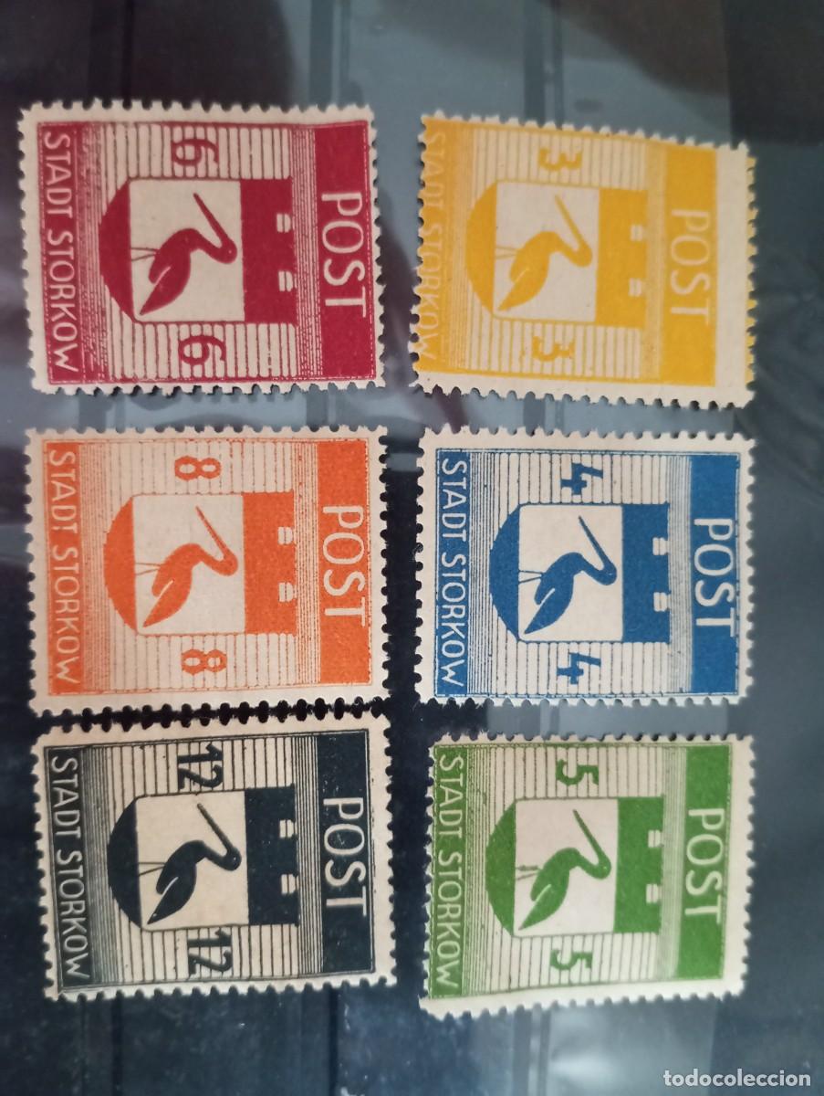 Sellos: ALEMANIA, 1946, OCUPACI&Oacute;N SOVIETICA, STORKOW