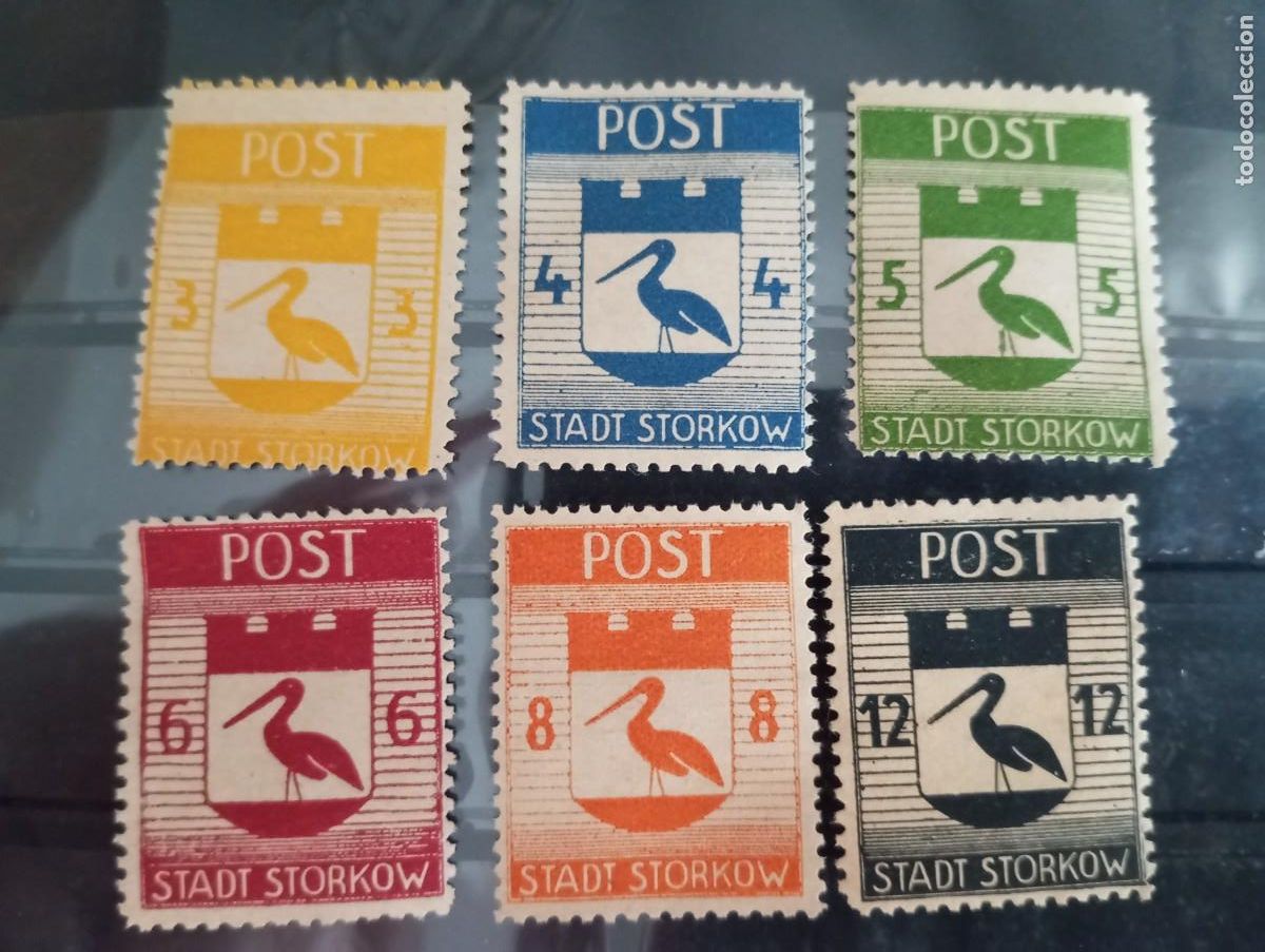 Sellos: ALEMANIA, 1946, OCUPACI&Oacute;N SOVIETICA, STORKOW