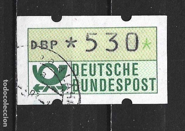 Sellos: ALEMANIA FEDERAL MAQUINAS DISTRIBUIDORAS YVERT NUM. 1 USADO