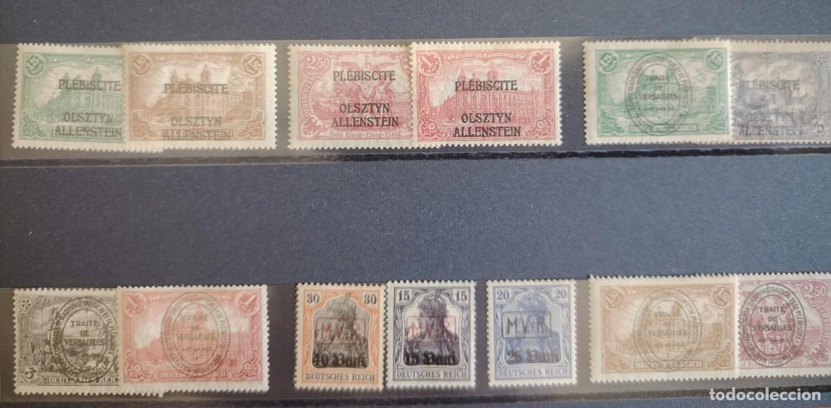 Sellos: RARO SELLOS PLEIBISCITO ALEMANIA 1&ordf; GUERRA MUNDIAL LOTE 2 ALTO VALOR CATALOGO