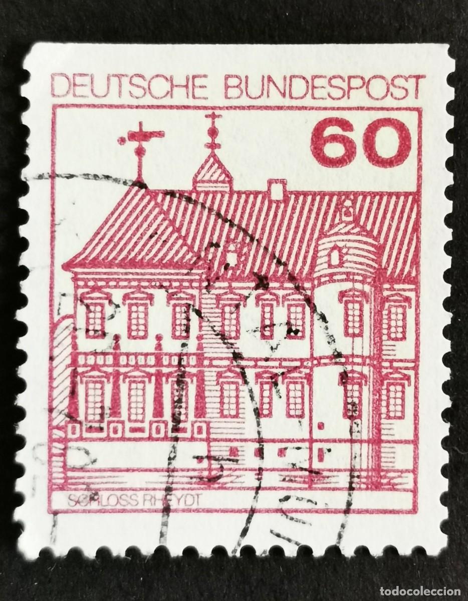 Sellos: Sello Alemania R. Federal 1980, Fortalezas castillos: Castillo de Rheydt , 60 Pf. Michel: DE 1028CI