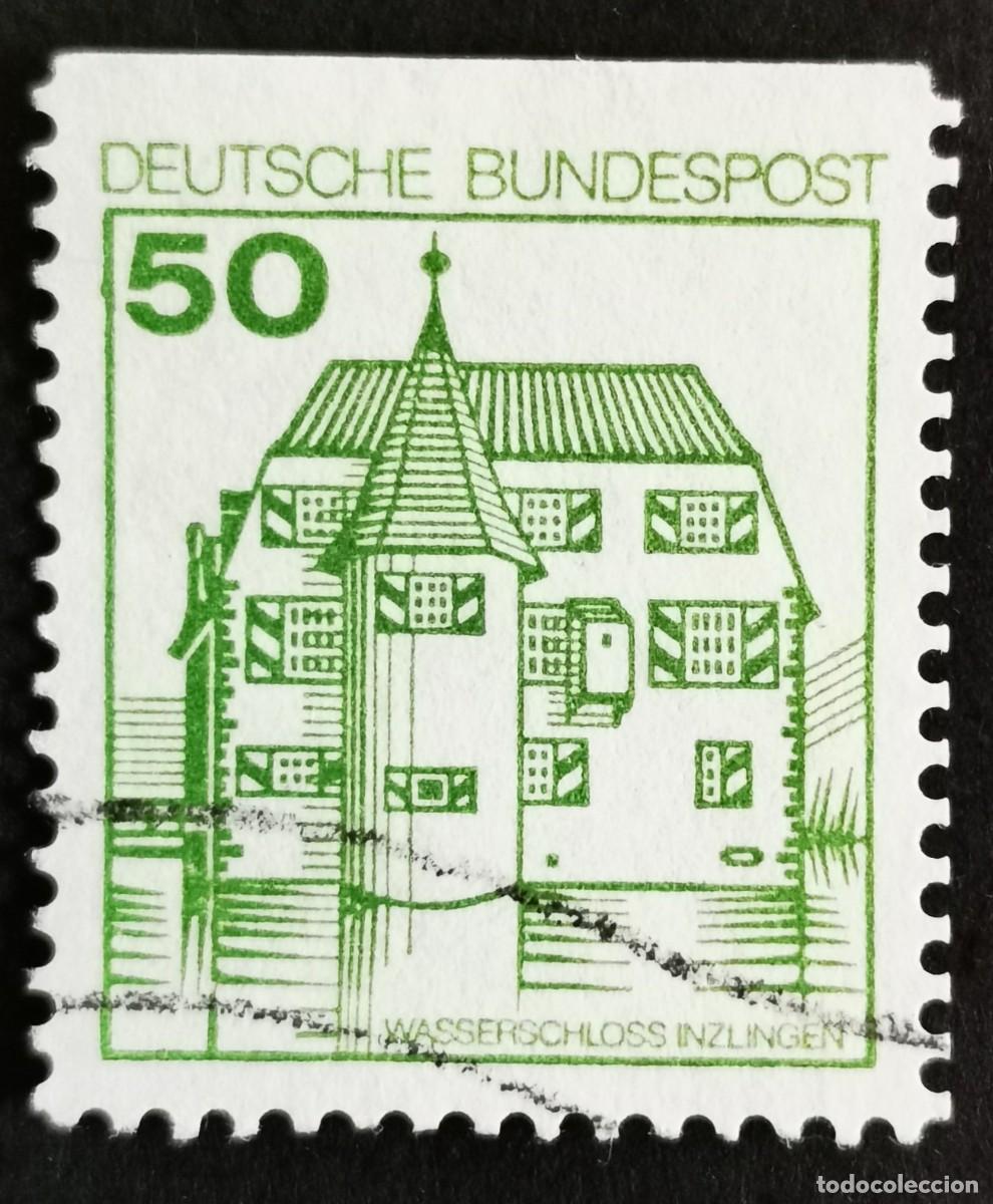 Sellos: Sello Alemania R. Federal 1980, Fortalezas castillos: Castillo de Inzlingen, 50 Pf. Michel: DE 1038C