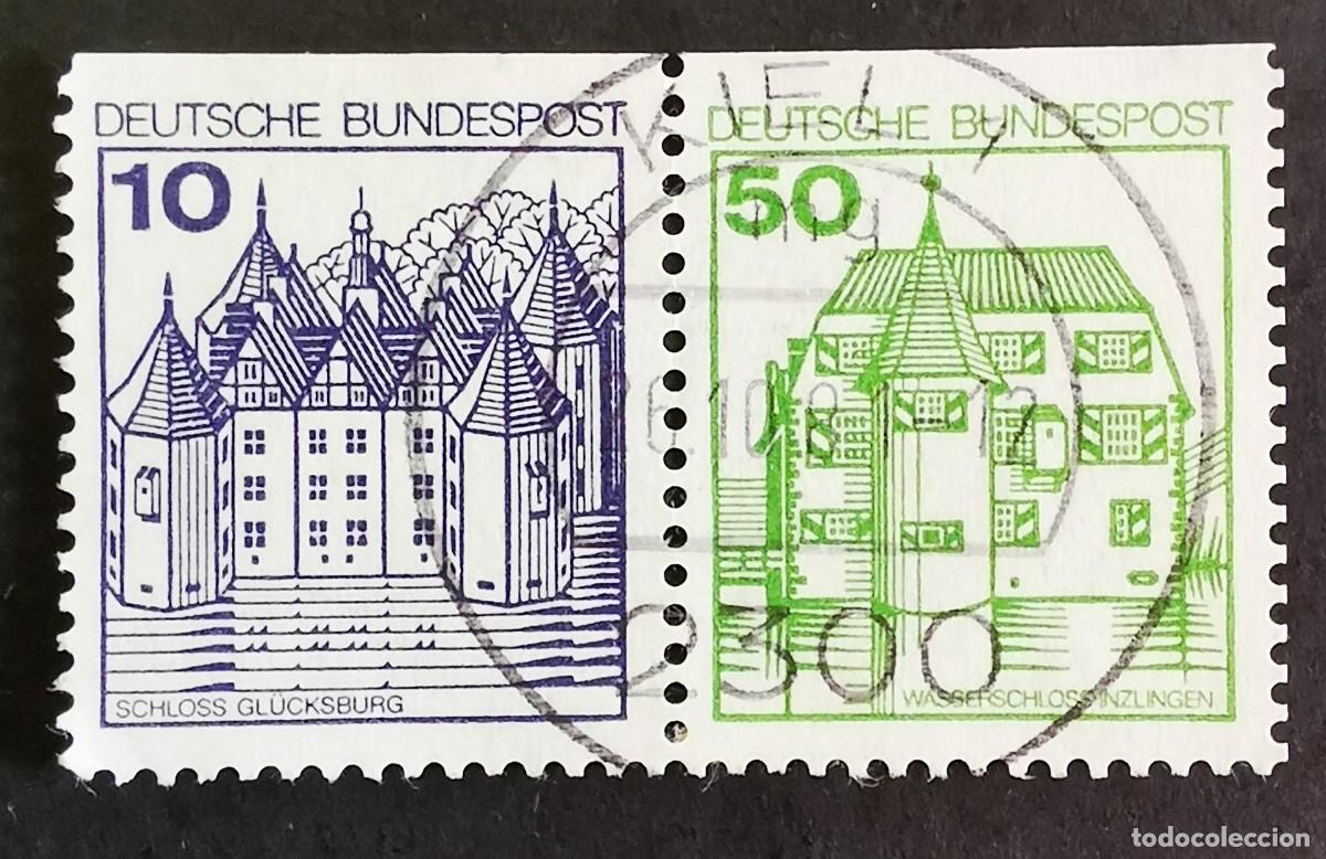 Sellos: Sello Alemania R. Federal 1980, Castillo Gl&uuml;cksburg y Inzlingen, 60 Pf. Michel: DE W69Iu