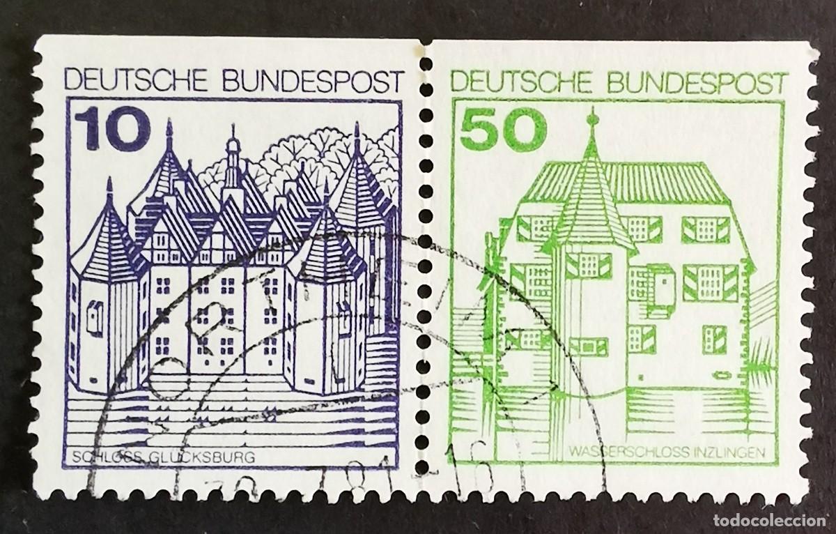 Sellos: Sello Alemania R. Federal 1980, Castillo Gl&uuml;cksburg y Inzlingen, 60 Pf. Michel: DE W69Iu