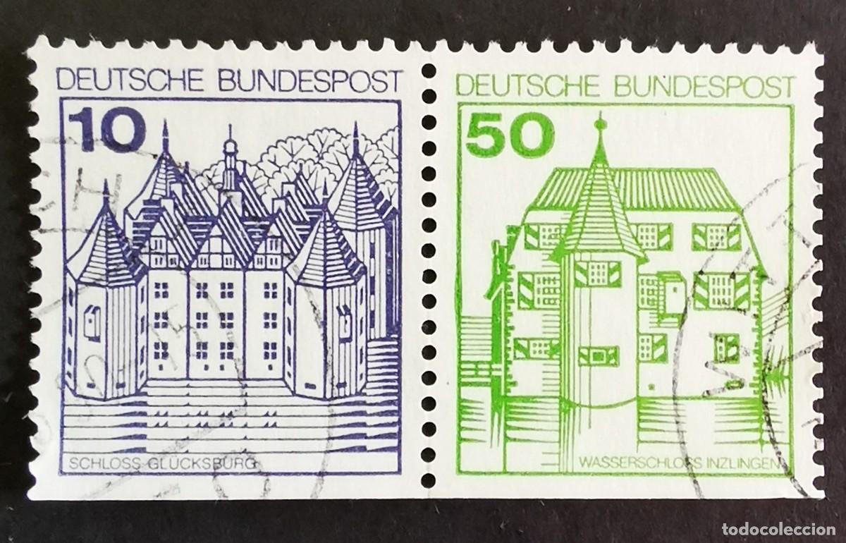Sellos: Sello Alemania R. Federal 1980, Castillo Gl&uuml;cksburg y Inzlingen, 60 Pf. Michel: DE W70Iu