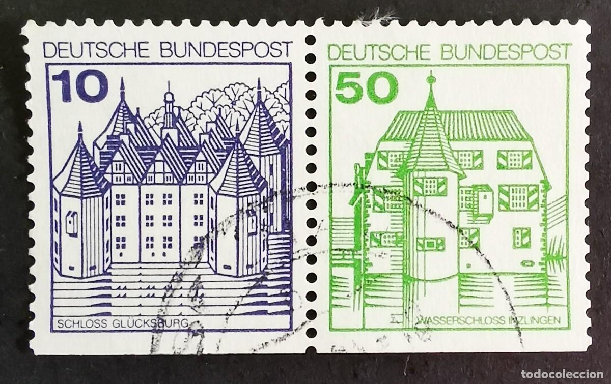 Sellos: Sello Alemania R. Federal 1980, Castillo Gl&uuml;cksburg y Inzlingen, 60 Pf. Michel: DE W70Iu