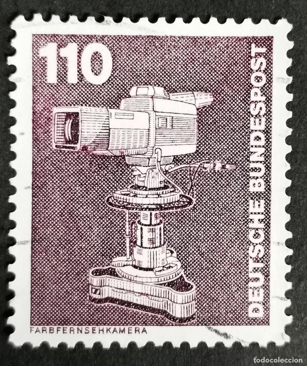 Sellos: Sello Alemania R. Federal 1982, Industria y tecnolog&iacute;a C&aacute;mara televisi&oacute;n , 110 Pf. Michel: DE 1134
