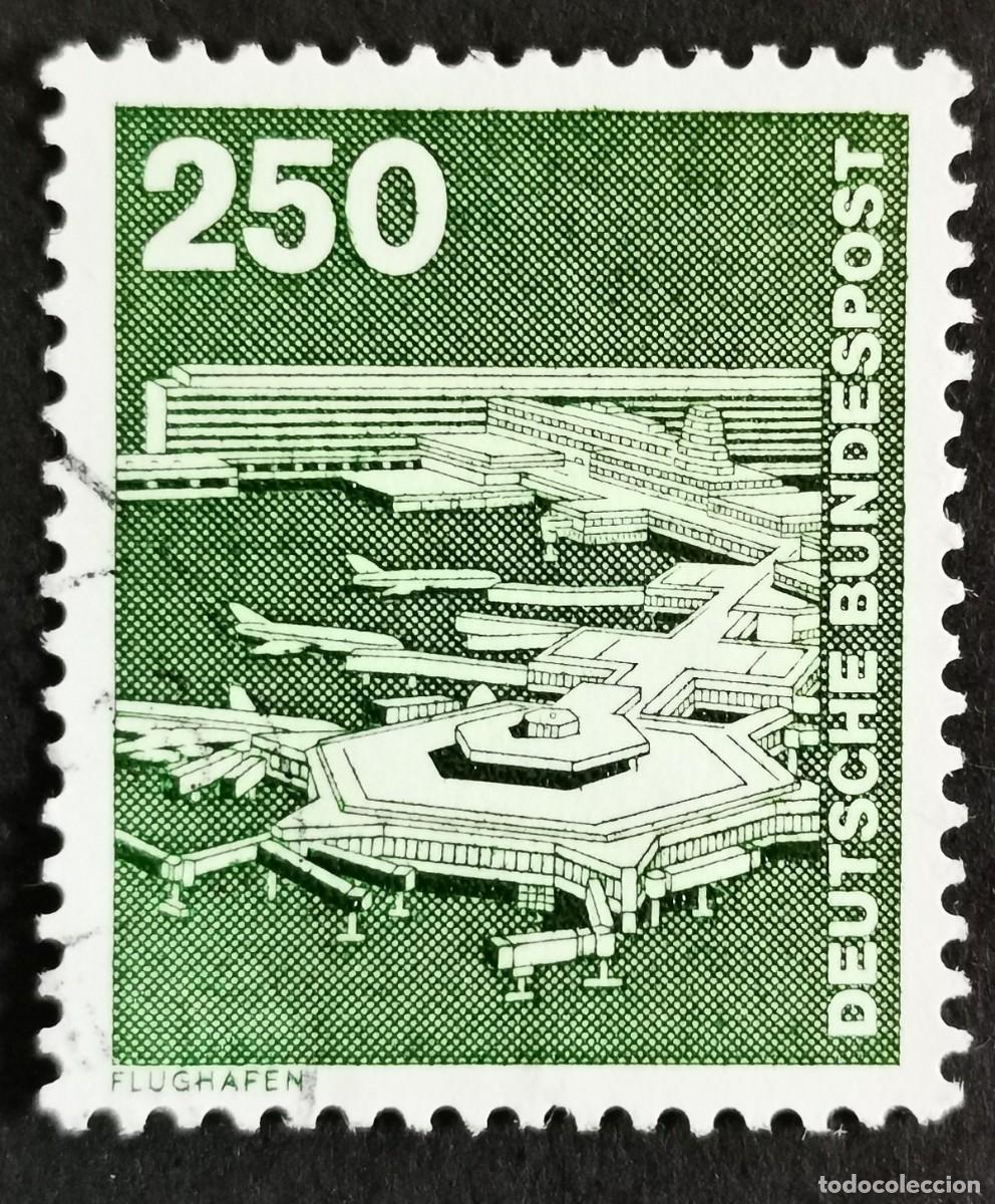 Sellos: Sello Alemania R. Federal 1982, Industria y tecnolog&iacute;a Aeropuerto de Frankf, 250 Pf. Michel: DE 1137