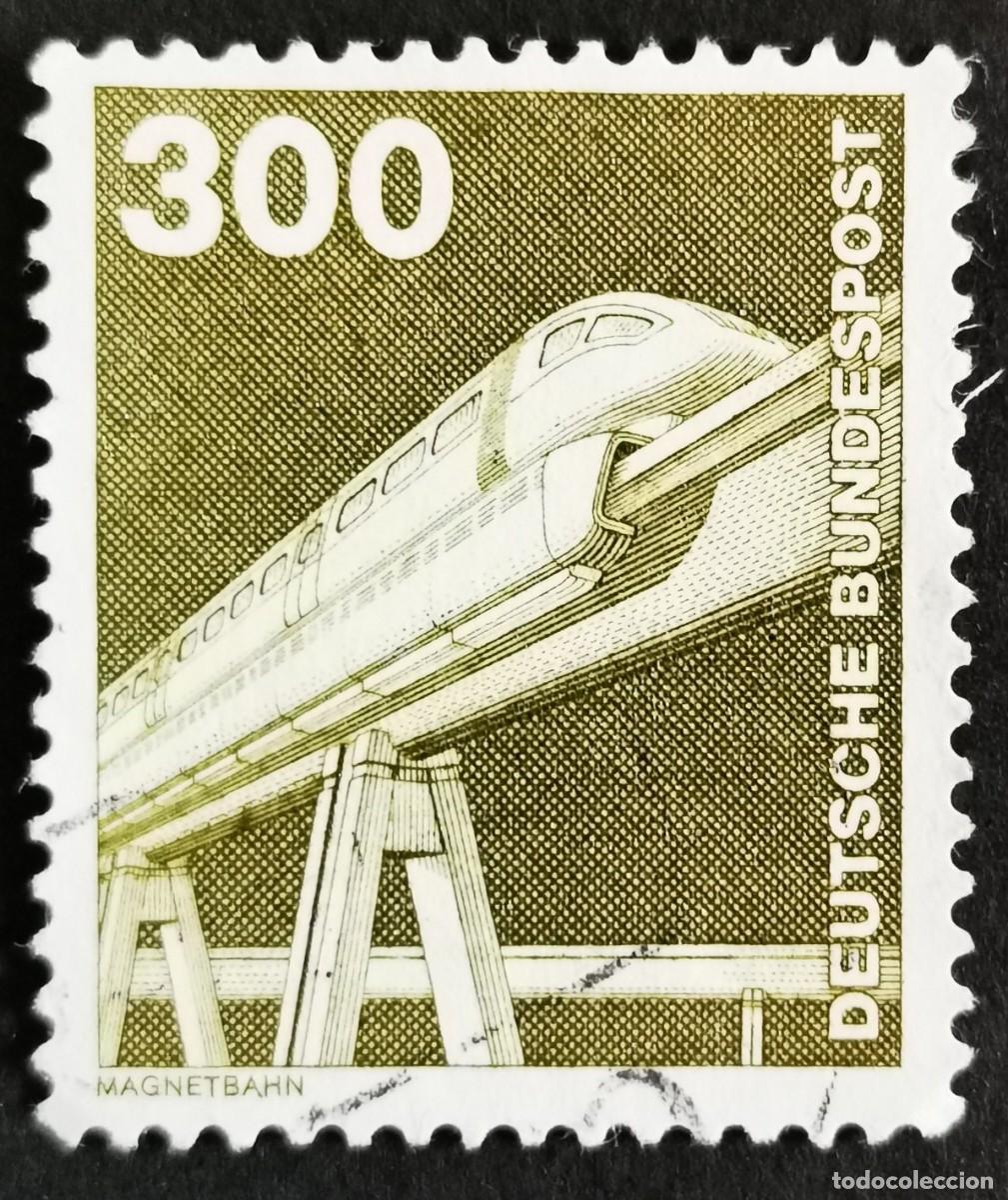 Sellos: Sello Alemania R. Federal 1982, Industria y tecnolog&iacute;a Monorra&iacute;l electromagn 300 Pf. Michel: DE 1138