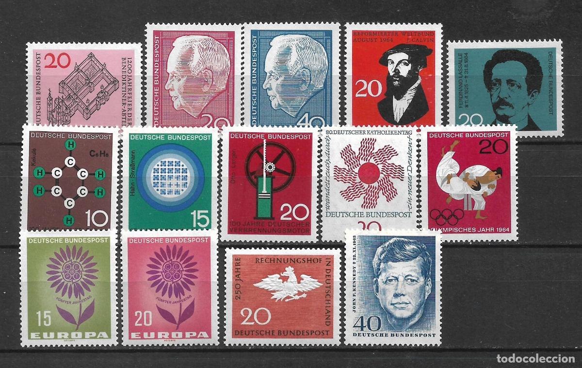 Sellos: alemania 1964 series completas ** mnh -22/33