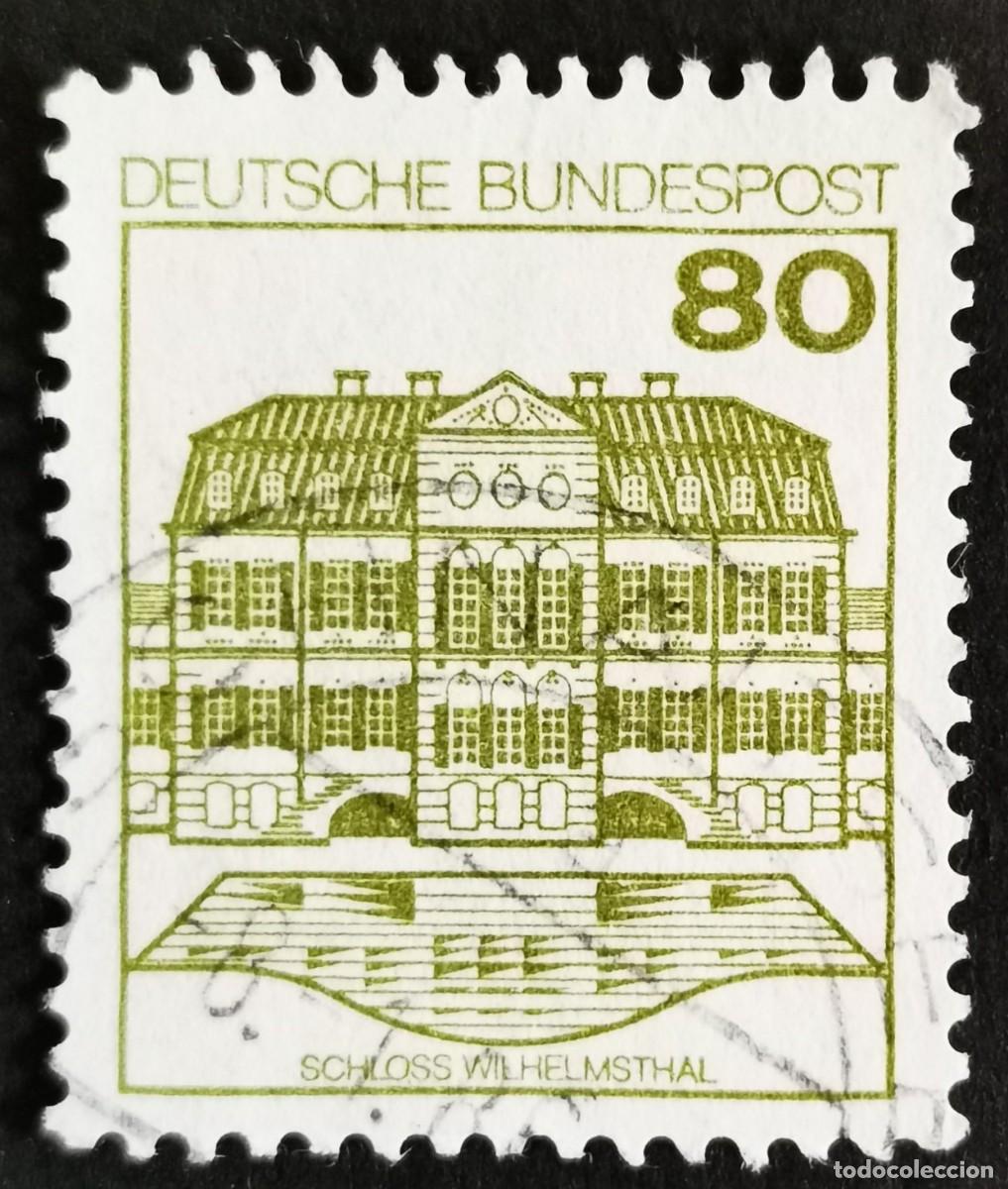 Sellos: Sello Alemania R. Federal 1982, Fortaleza castillo Castillo de Wilhelmsthal, 80 Pf. Michel: DE 1140A