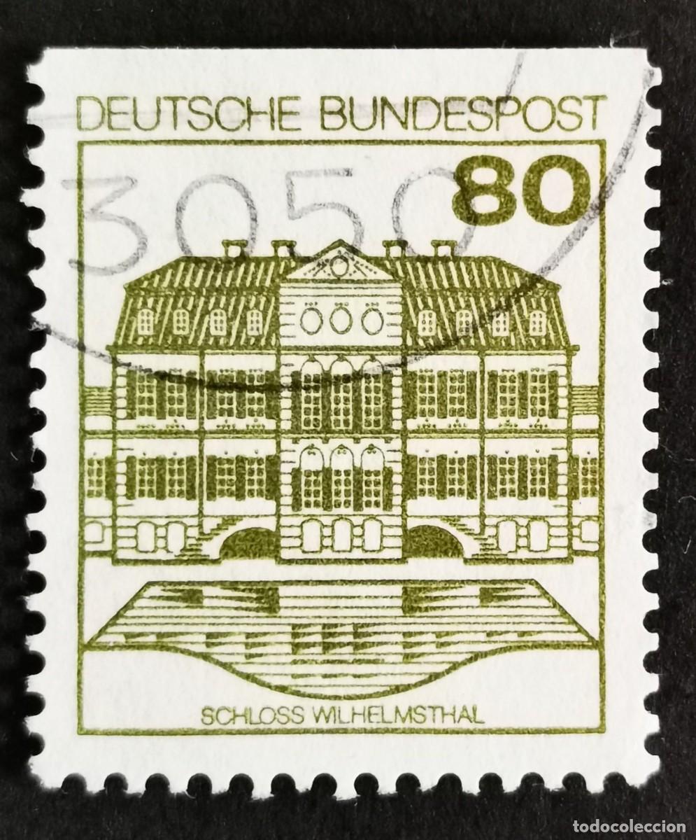 Sellos: Sello Alemania R. Federal 1982, Fortaleza castillo Castillo de Wilhelmsthal, 80 Pf. Michel: DE 1140C