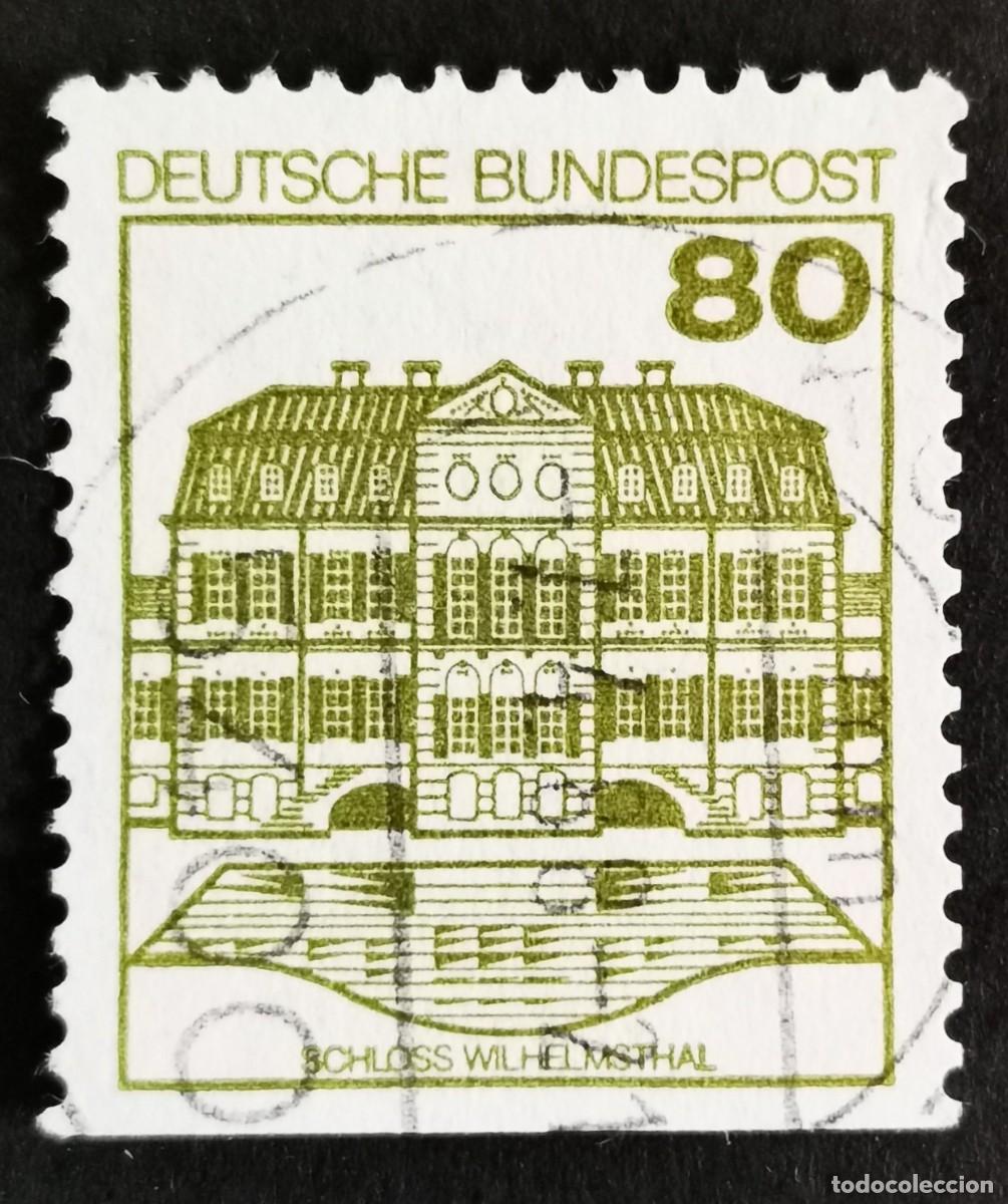 Sellos: Sello Alemania R. Federal 1982, Fortaleza castillo Castillo de Wilhelmsthal, 80 Pf. Michel: DE 1140D