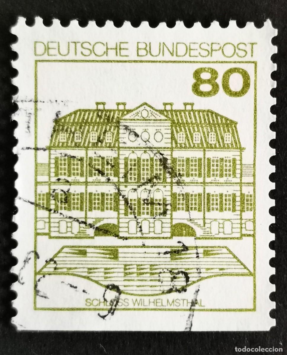 Sellos: Sello Alemania R. Federal 1982, Fortaleza castillo Castillo de Wilhelmsthal, 80 Pf. Michel: DE 1140D