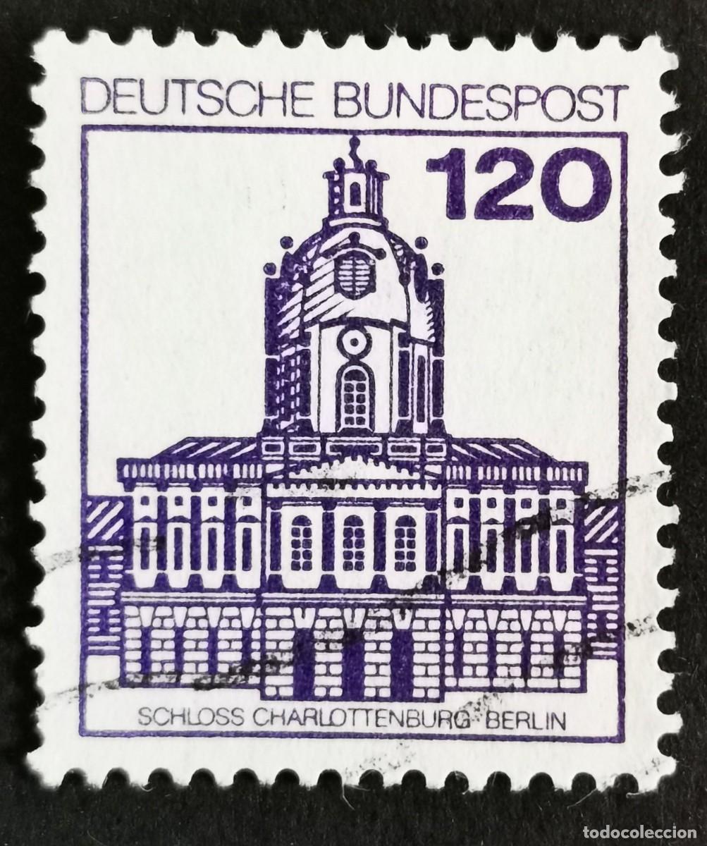 Sellos: Sello Alemania R. Federal 1982, Fortaleza castillo Castillo Charlottenbu, 120 Pf. Michel: DE 1141AI