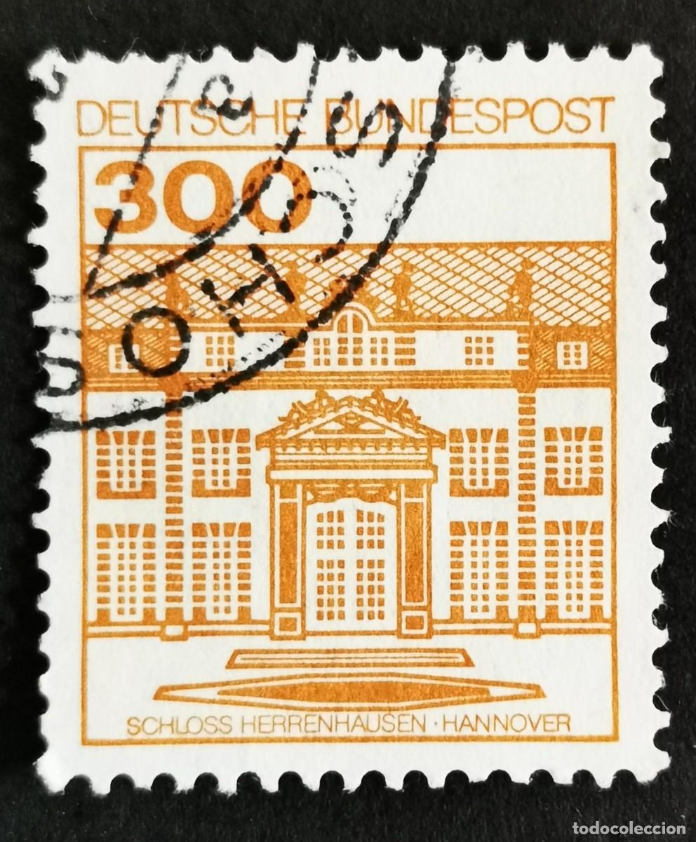 Sellos: Sello Alemania R. Federal 1982, Fortaleza castillo Castillo Herrenhausen, 300 Pf. Michel: DE 1143AI