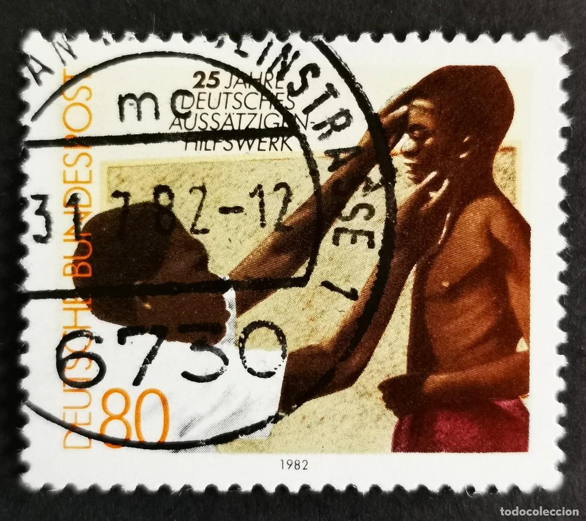 Sellos: Sello Alemania R. Federal 1982, 25&ordm; Aniversario Organizaci&oacute;n Leprosos, 80 Pf. Michel: DE 1146