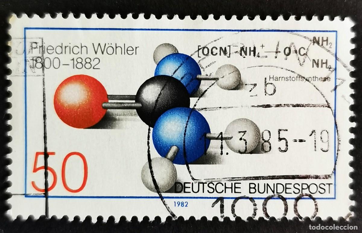 Selos: Sello Alemania R. Federal 1982, Modelo at&oacute;mico de la urea, 50 Pf. Michel: DE 1148