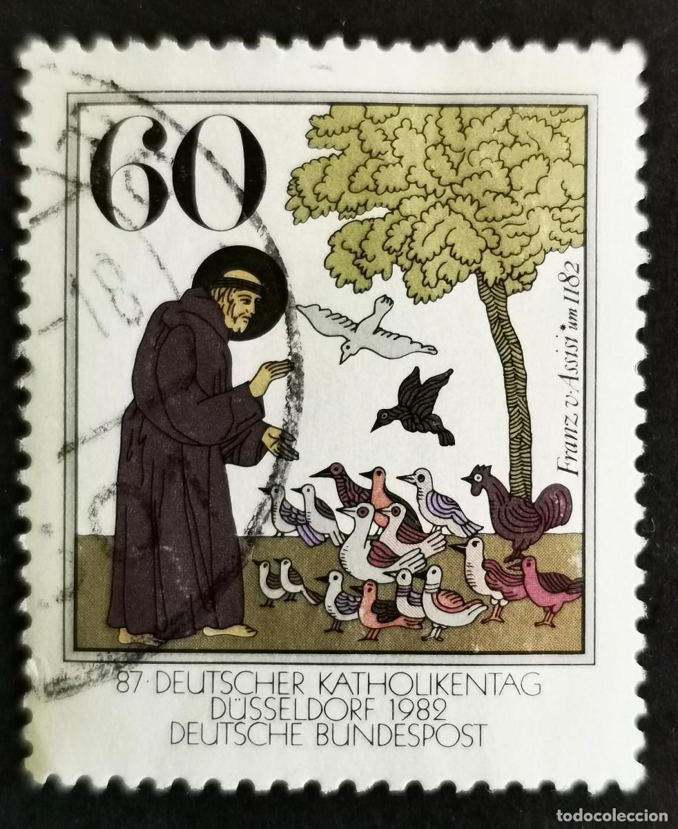 Sellos: Sello Alemania R. Federal 1982, &rdquo;San Francisco predicando a los p&aacute;jaros&rdquo;, 60 Pf. Michel: DE 1149