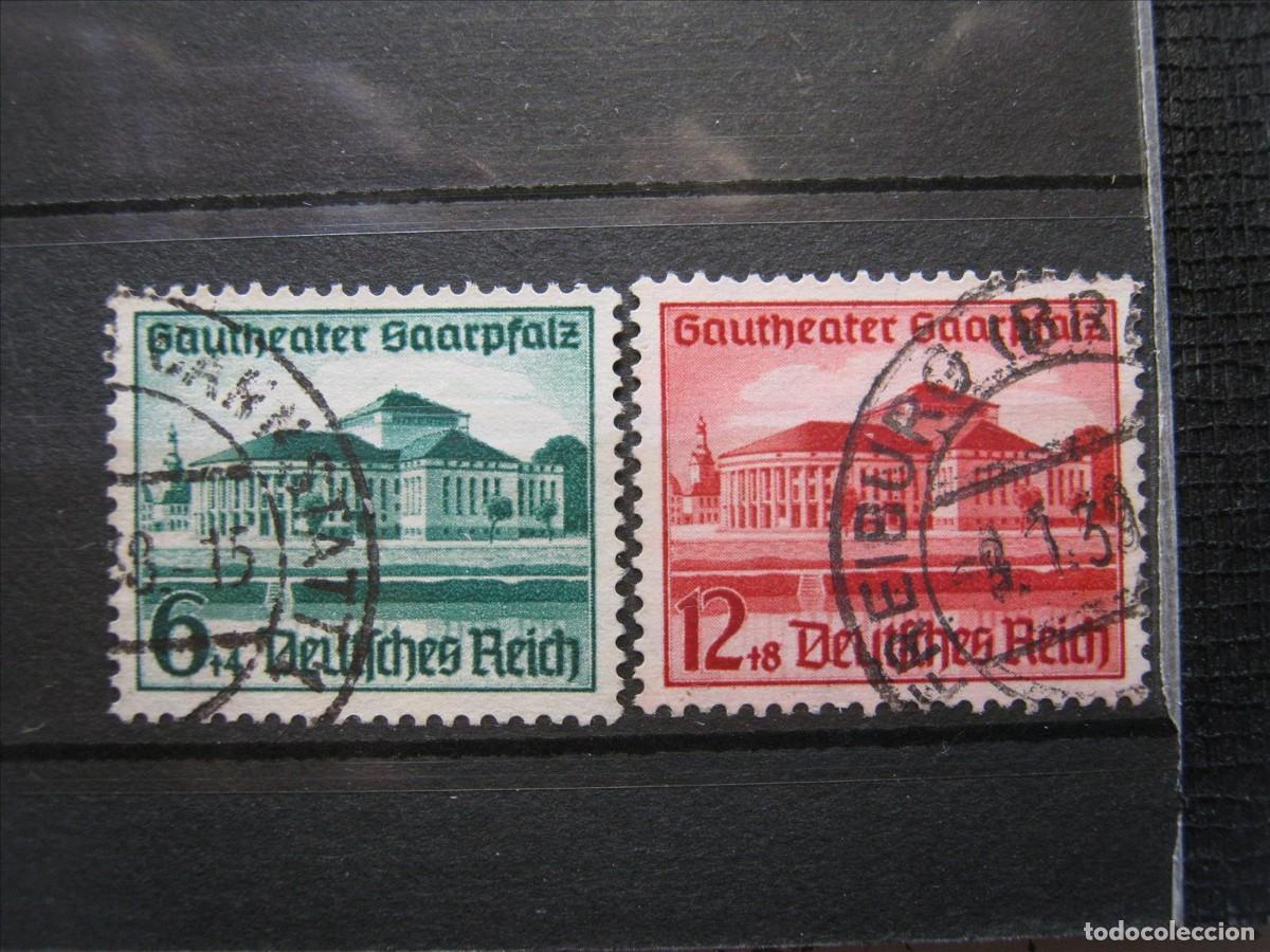 Sellos: ALEMANIA IMPERIO REICH 1938 SERIE YVERT 614/615 USADOS PERFECTOS.