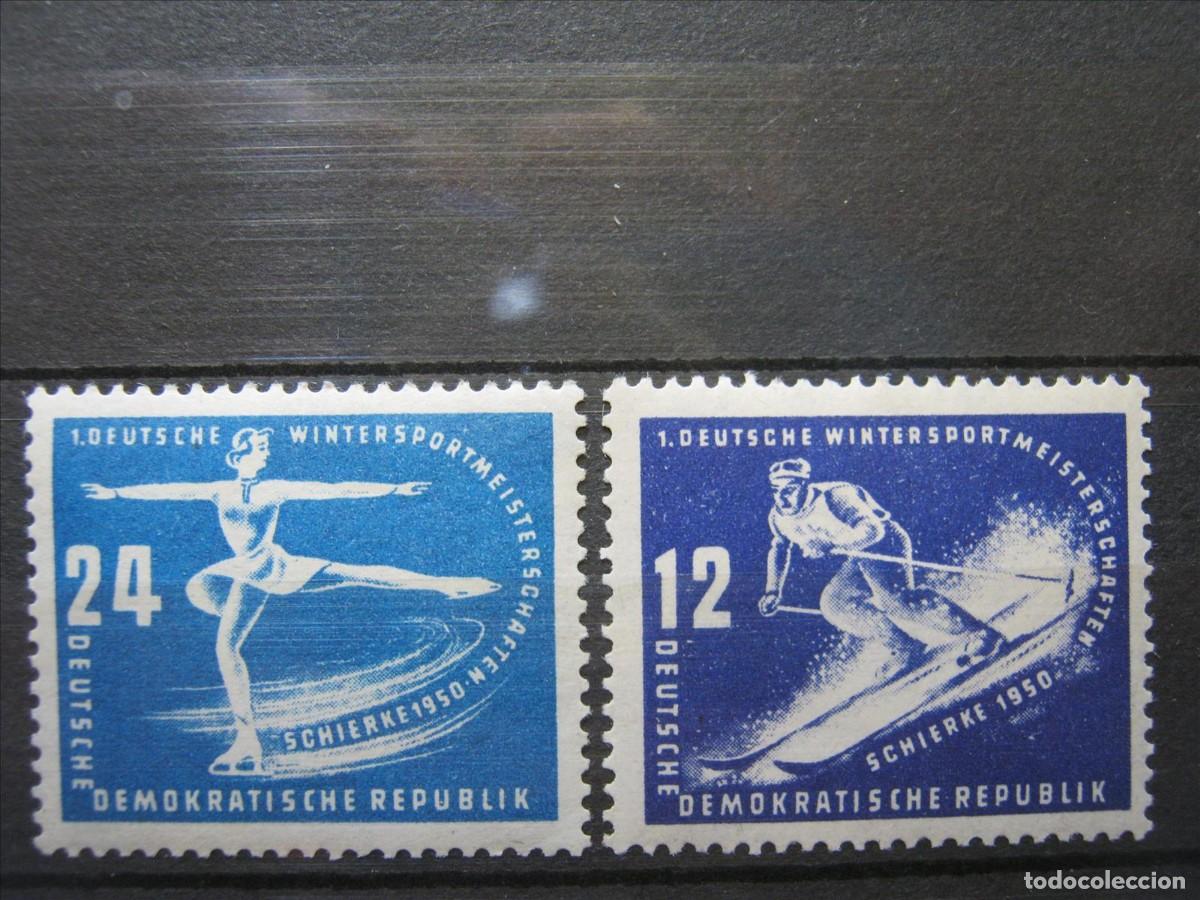Timbres: DDR ALEMANIA ORIENTAL 1950 SERIE YVERT 3/4 LH* LUJO.