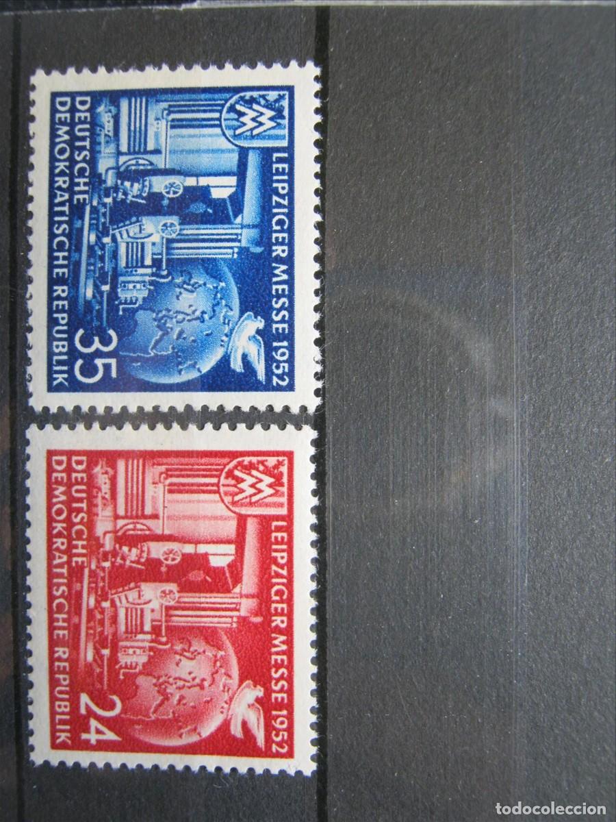 Timbres: DDR ALEMANIA ORIENTAL 1952 SERIE YVERT 67/68 MNH** SIN CHARNELA LUJO.