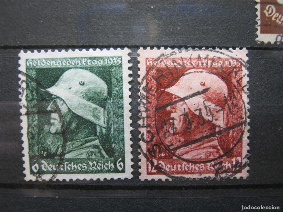 Sellos: ALEMANIA IMPERIO REICH 1935 SERIE YVERT 528/529 USADOS PERFECTOS.