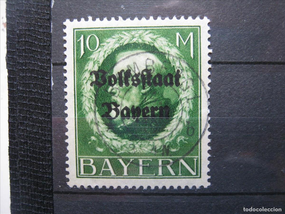 Stamps: ALEMANIA BAVIERA MICHEL 132 I A USADO PERFECTO VALOR 60&euro;.