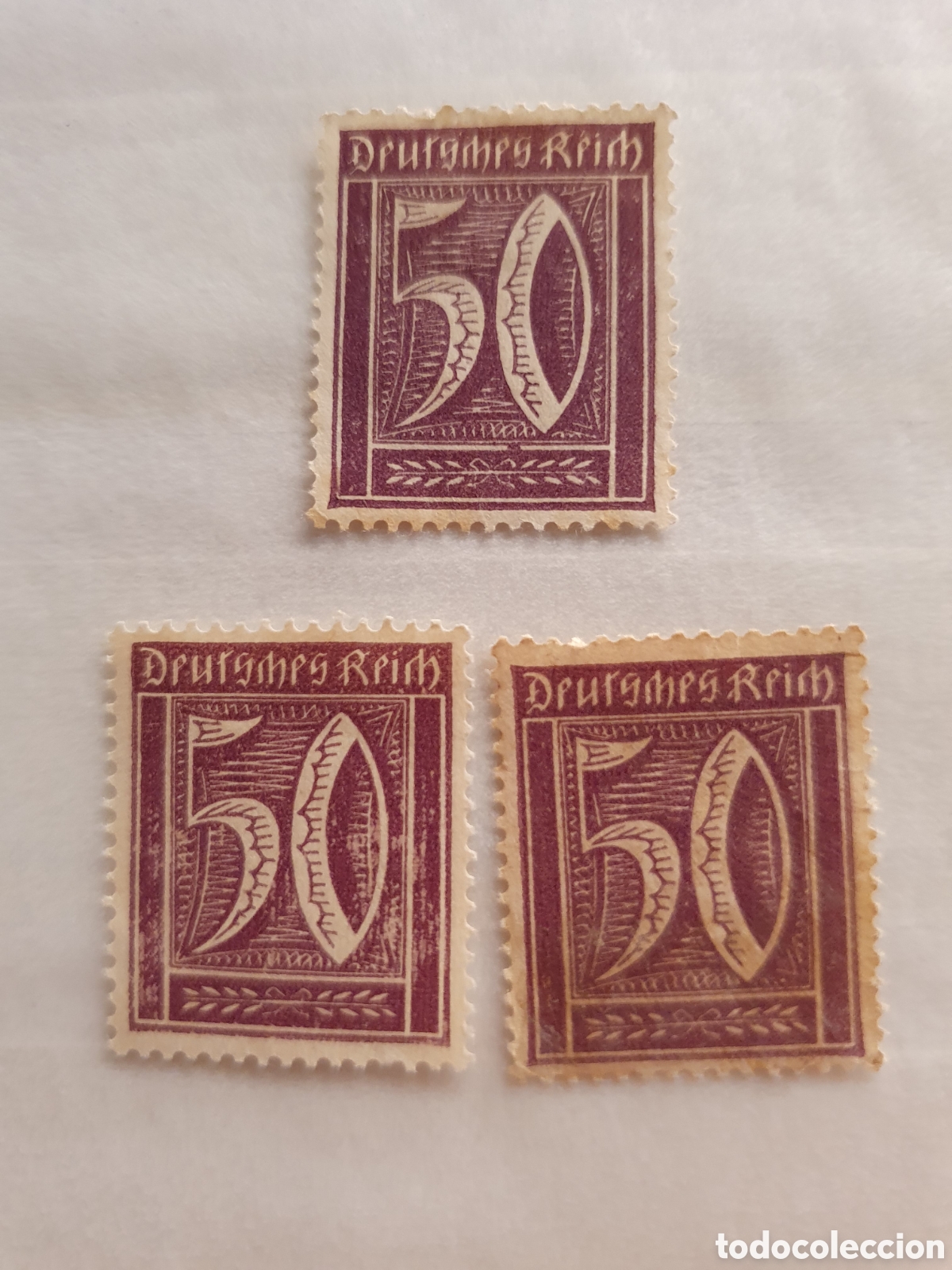 Sellos: 1921 IMPERIO ALEMAN cifras variaciones - Foto 1