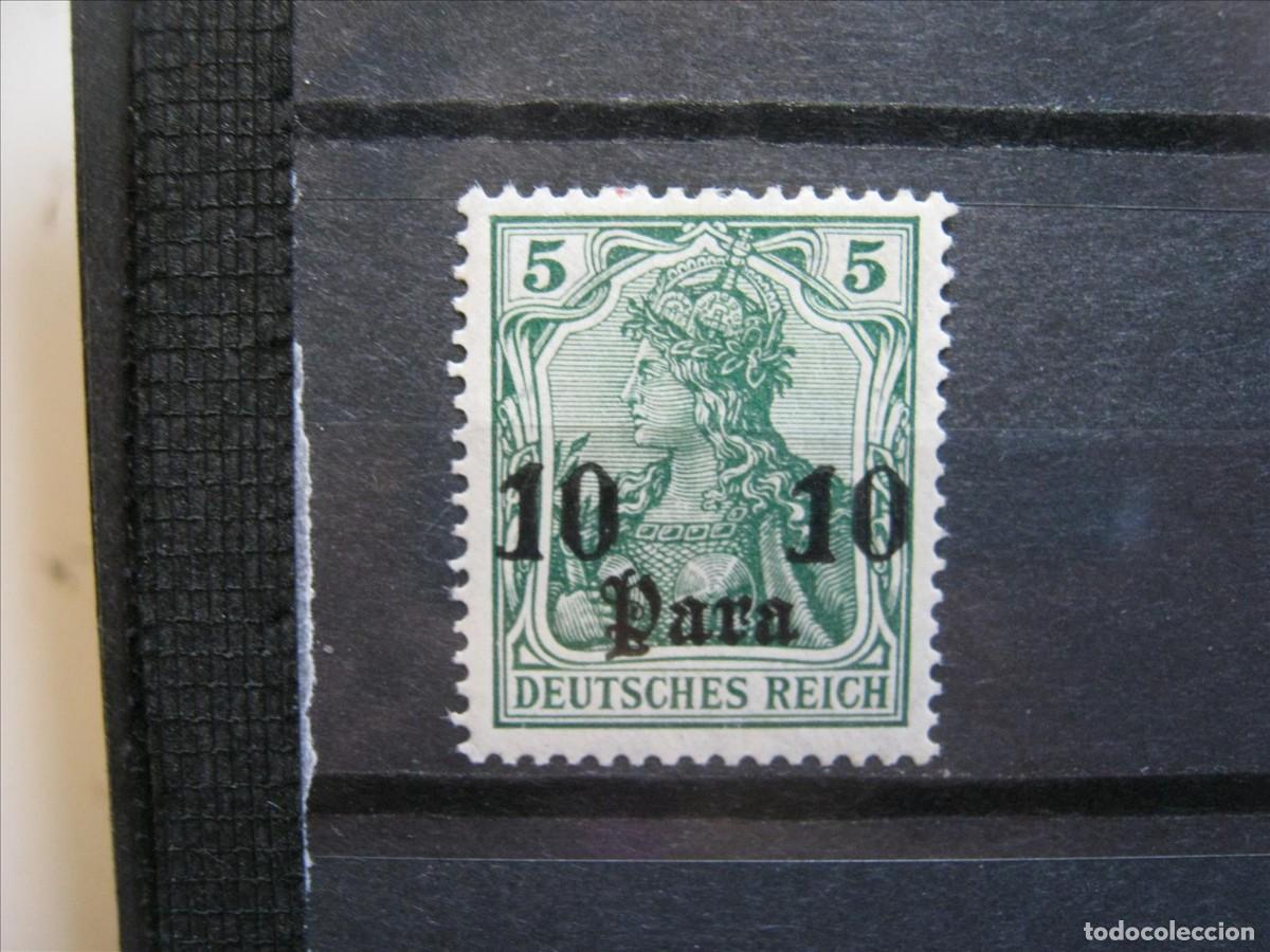 Sellos: ALEMANIA COLONIA LEVANTE TURQU&Iacute;A 1905-13 YVERT 41 LH* LUJO.