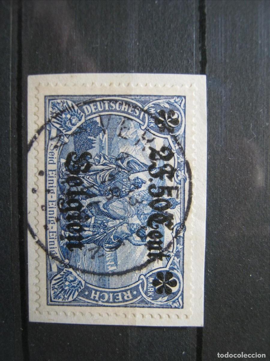 Sellos: ALEMANIA OCUPACI&Oacute;N B&Eacute;LGICA 1916-18 YVERT 24 USADO MARQUILLADO PERFECTO.