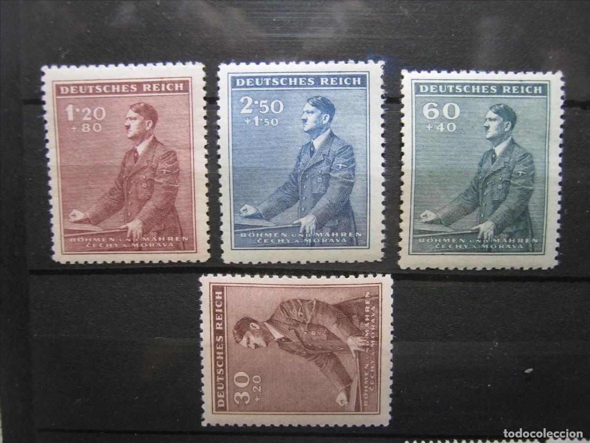 Stamps: ALEMANIA OCUPACI&Oacute;N BOHEMIA Y MORAVIA 1942 SERIE YVERT 73/76 MNH** SIN CHARNELA LUJO.