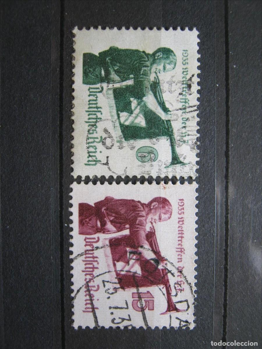Sellos: ALEMANIA IMPERIO REICH 1935 SERIE YVERT 543/544 USADOS PERFECTOS.