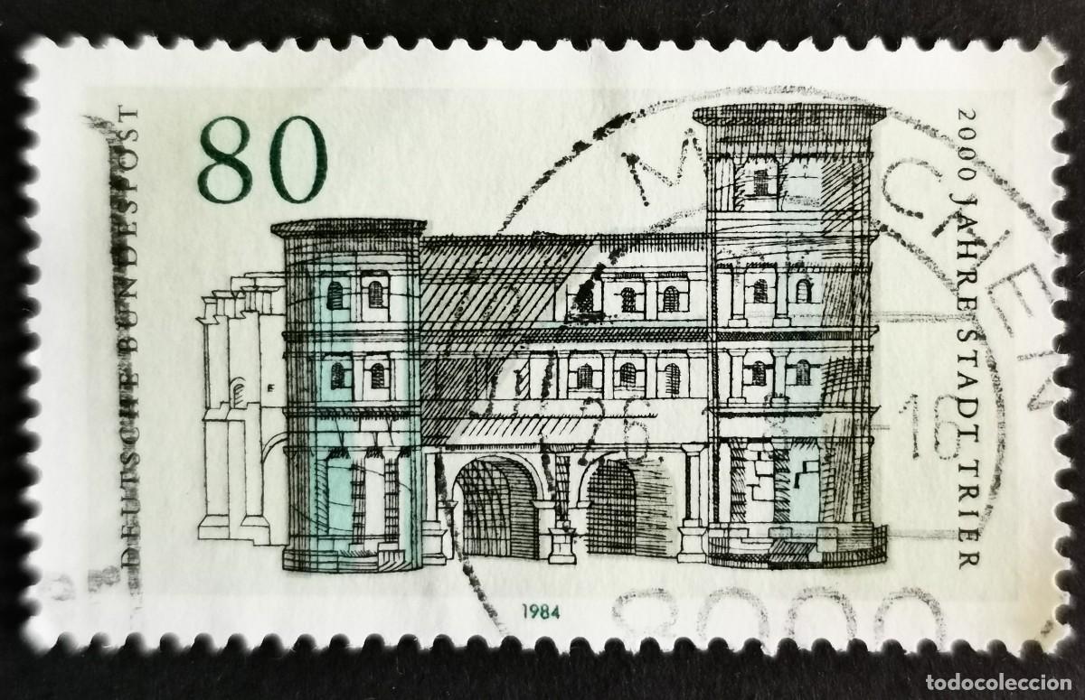 Sellos: Sello Alemania R. Federal 1984, Ciudad de Trier con 2000 a&ntilde;os de historia, 80 Pf. Michel: DE 1197