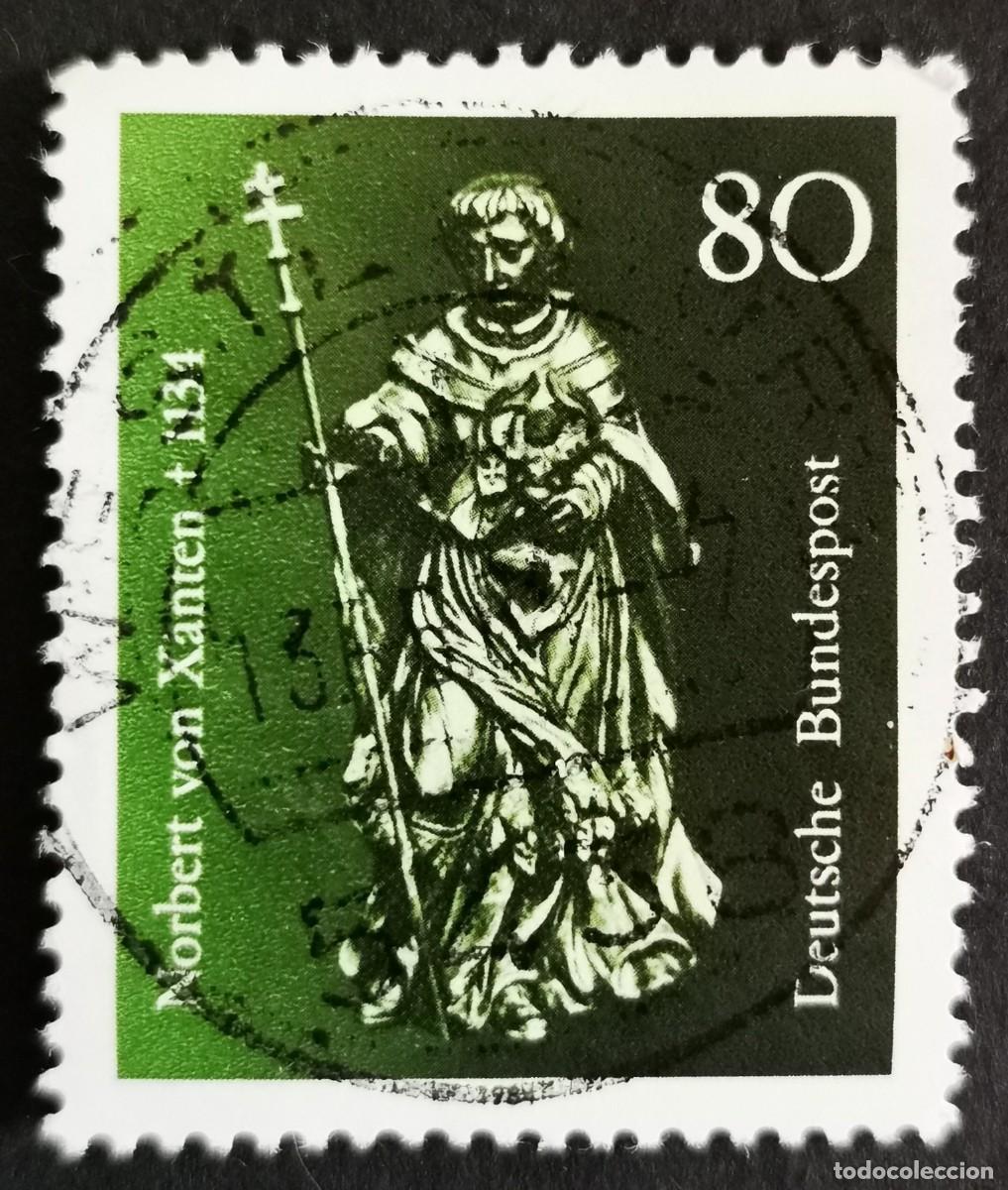 Sellos: Sello Alemania R. Federal 1984, San Norberto de Xanten (escultura), 80 Pf. Michel: DE 1212
