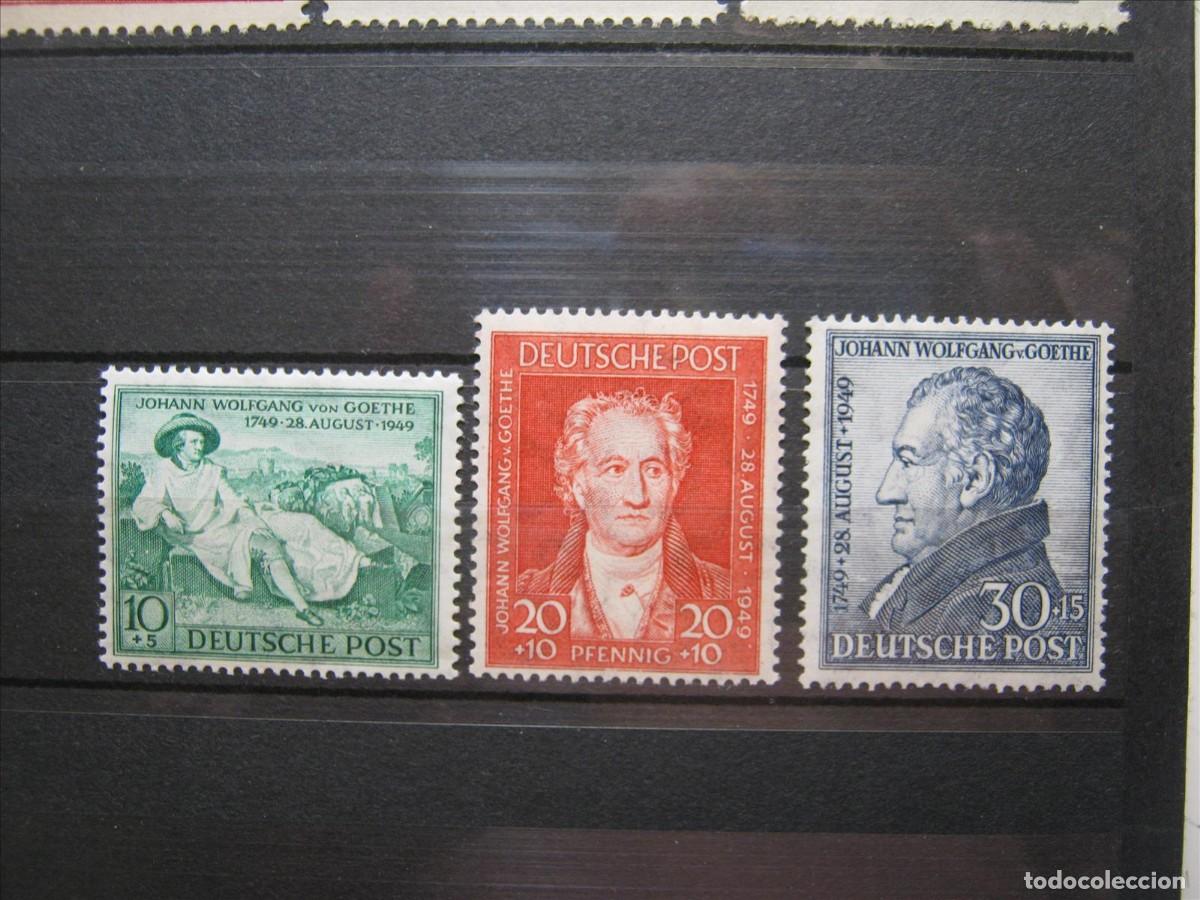 Stamps: ALEMANIA BIZONA 1949 SERIE YVERT 79/81 MNH** SIN CHARNELA LUJO.