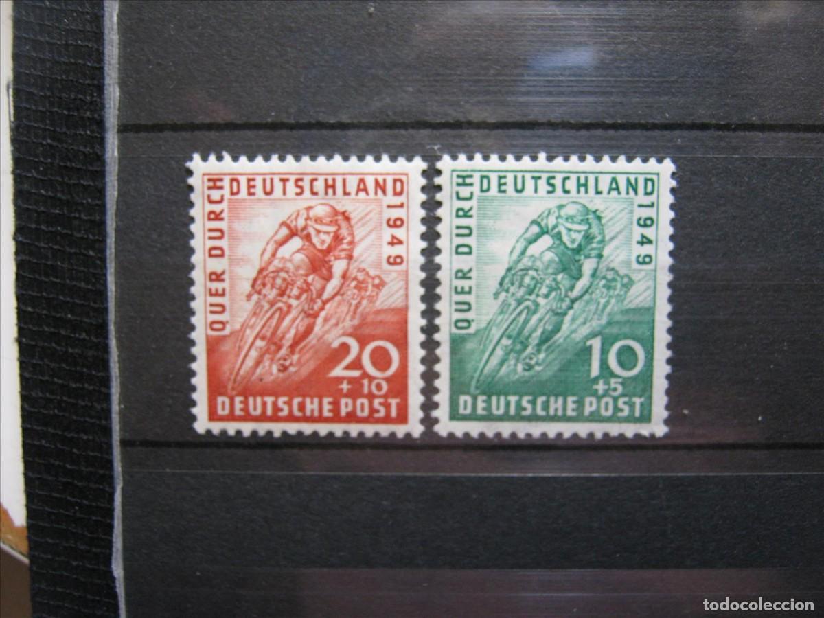 Stamps: ALEMANIA BIZONA 1949 SERIE YVERT 74/75 MNH** SIN CHARNELA LUJO.